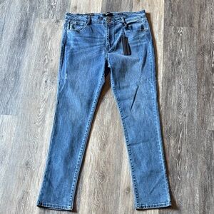 NWT C’EST TOI Black Label Blue Denim Mid Rise Skinny Jeans 2XL 5PKT Stretchy